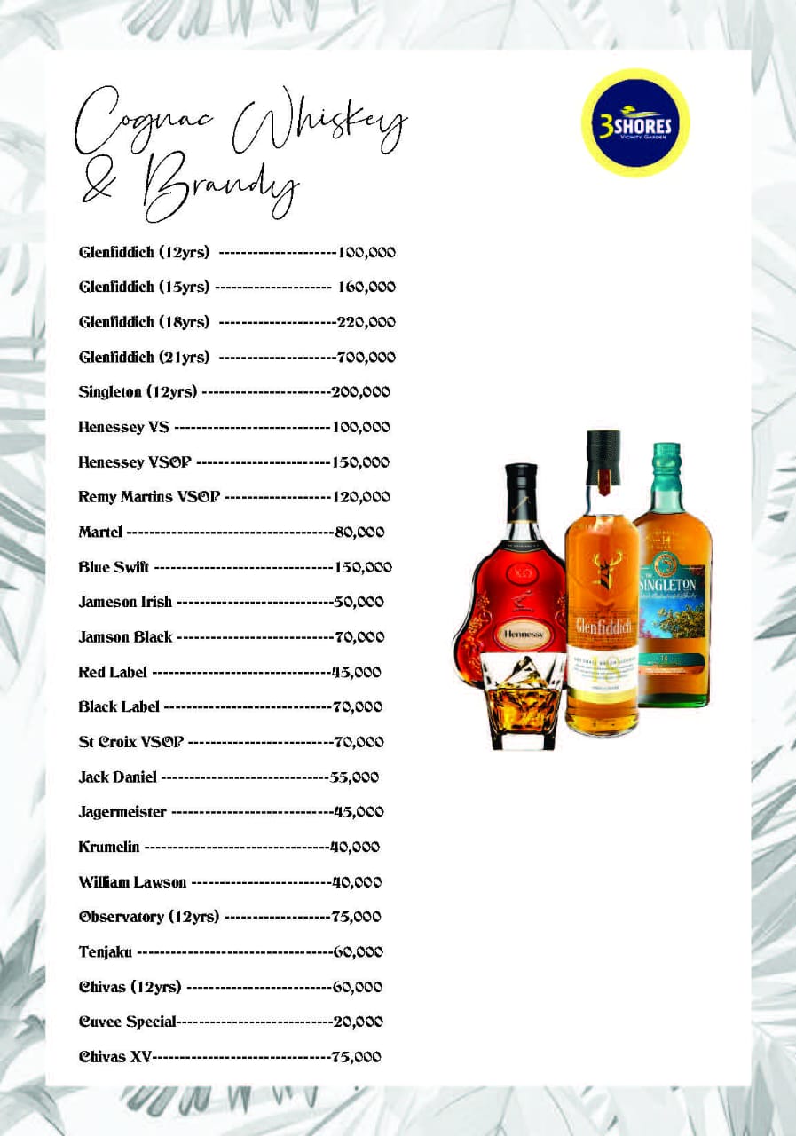 3Shores Lounge Menu - Page 11