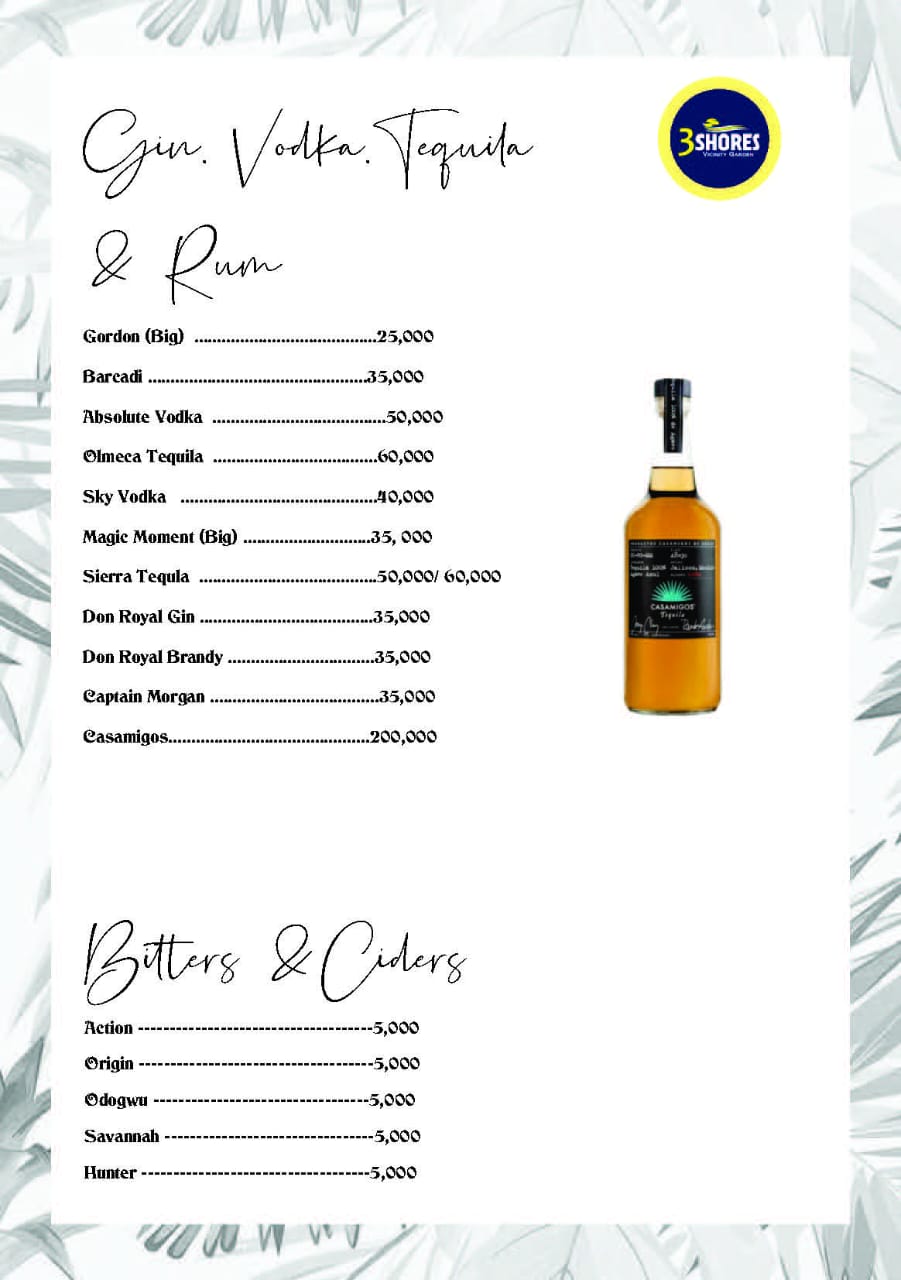 3Shores Lounge Menu - Page 9